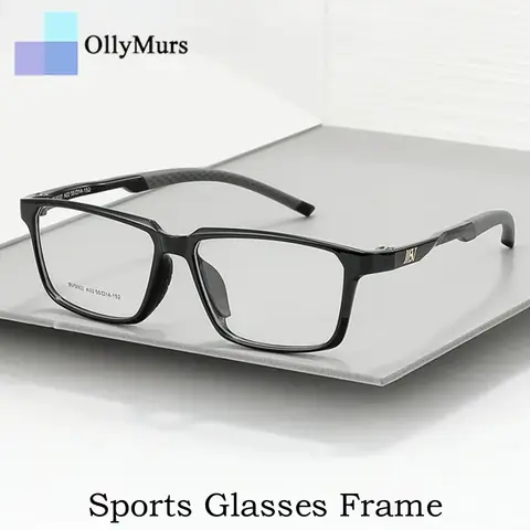 KIZN Fashion Basketball Glasses Protection Anti-collision Running Square Optical Prescription Sports Eyeglasses Frame Men