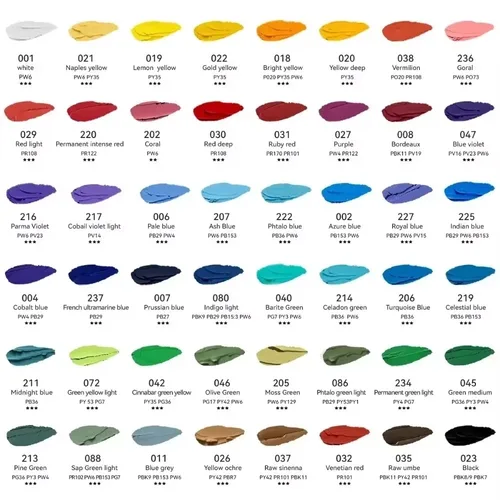 Imagen 2 del producto Paul Rubens-Juego de tiza Pastel al óleo para artistas, 48 colores, colores brillantes, Pastel al óleo suave HAIYA, no tóxico para artistas, estudiantes y niños