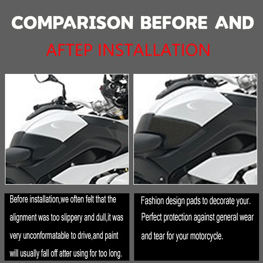 For BMW S1000XR 2015-2019 2018 2017 2016 Motorcycle Anti slip Tank Pad Sticker Pad Side Gas Knee Grip Protector