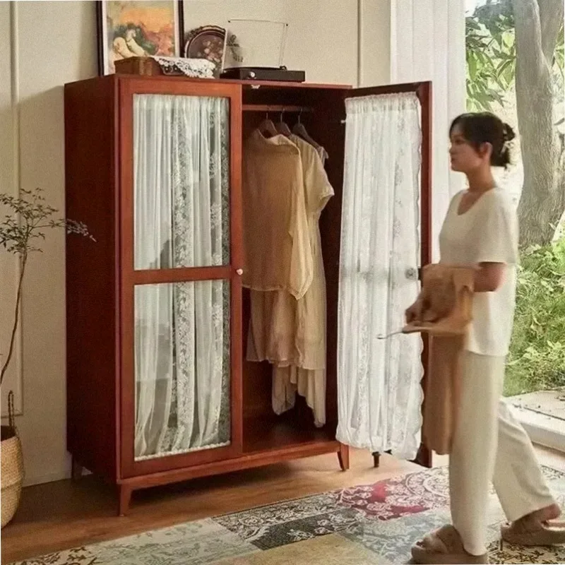 European Luxury Wardrobes Hanging Clothes Large Adult Organizer Wardrobe Closet Living Room Wooden Armario Ropero Home Furniture