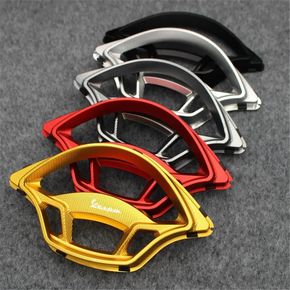 Motorcycle CNC Aluminum Speedometer Protector Frame Cover Instrument Meter Sunshield Bracket for VESPA GTS 250 300 Accessories