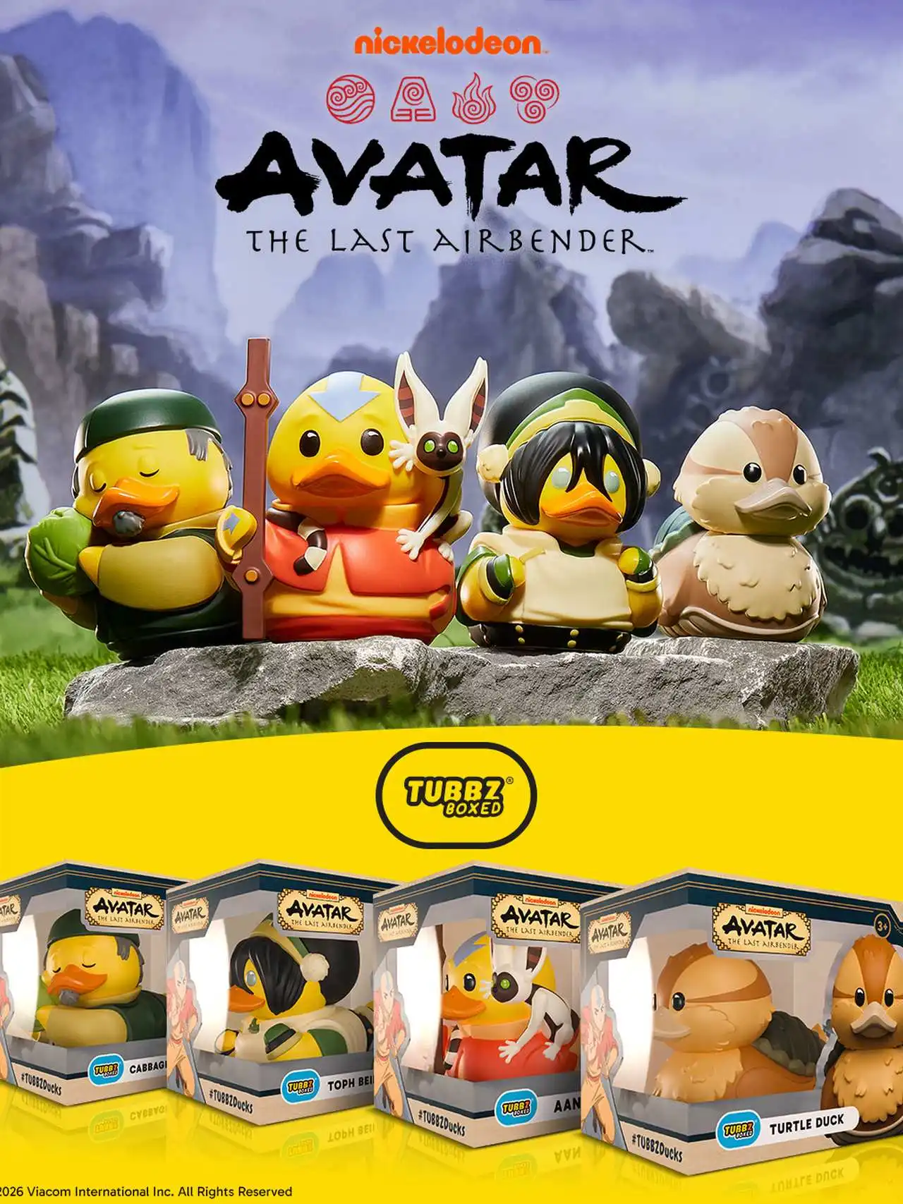 Tubbz Avatar: La Leyenda de Aang, Pato Amarillo de Juguete, Modelo Coleccionable, Representación Estática del Personaje de La...