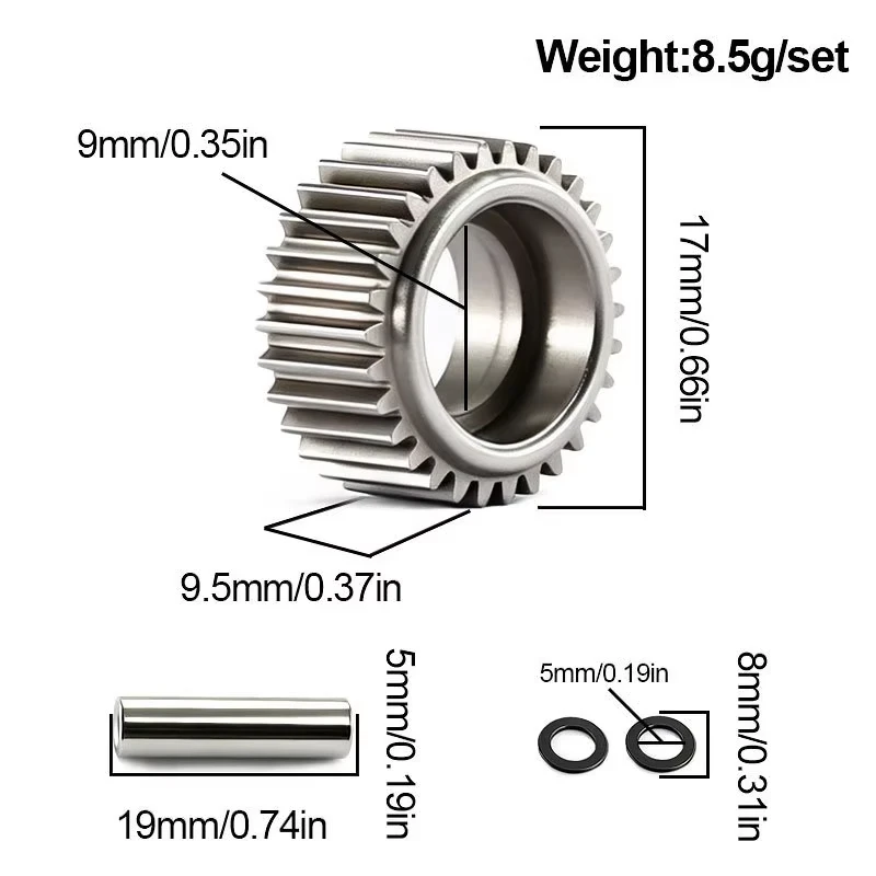 RC Upgrade 30T Steel Idler Gear #3696 for 1/10 Traxxas Slash 2WD Bandit Rustler Stam RC Upgrade Parts Accespede BL-2s XL-5 Parts