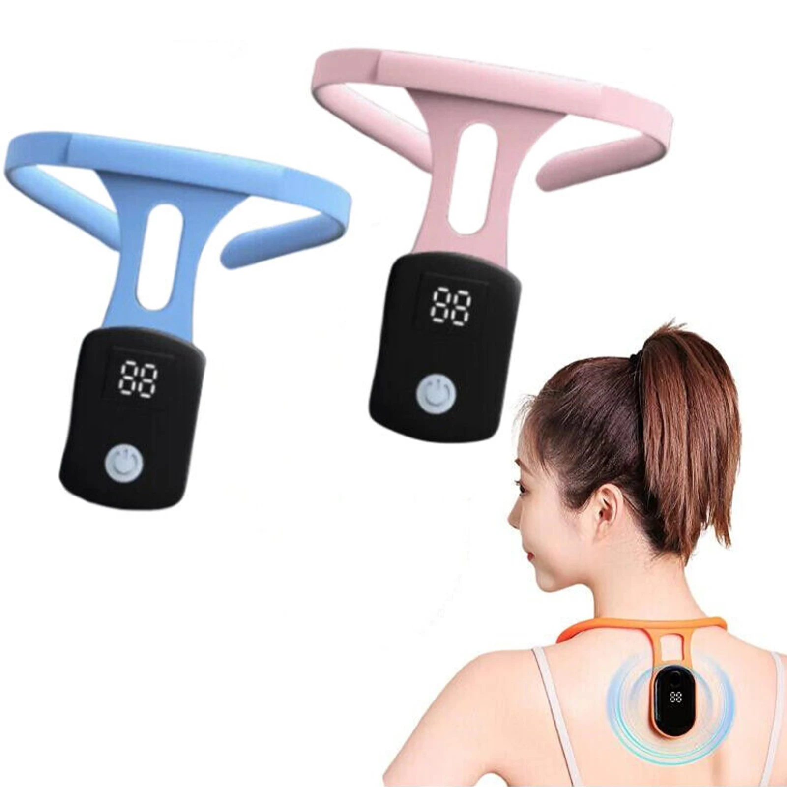 Ultrasonic Posture corrector vibration hunchback Reminder Monitoring Neck Instrument Body Shaping Relief Back Correction