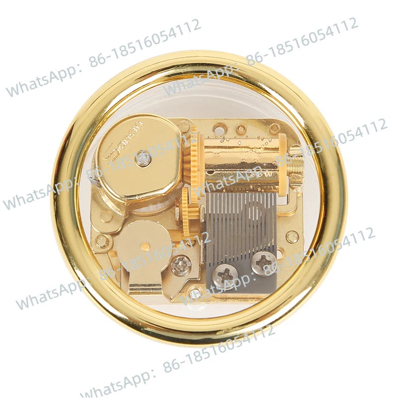 

Copper metal clockwork music box mini music box Sky City hand crank Su Minfeng Feng Shui music box ornament