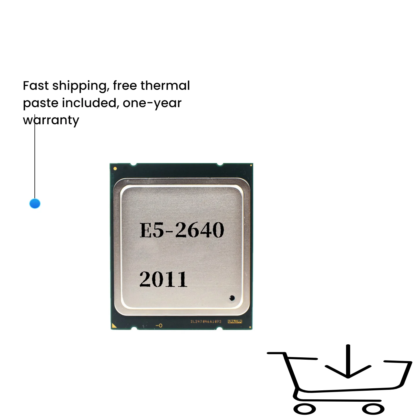 

Xeon E5-2640 E5 2640 2.5 GHz Six-Core Twelve-Thread CPU Processor 15M 95W LGA 2011