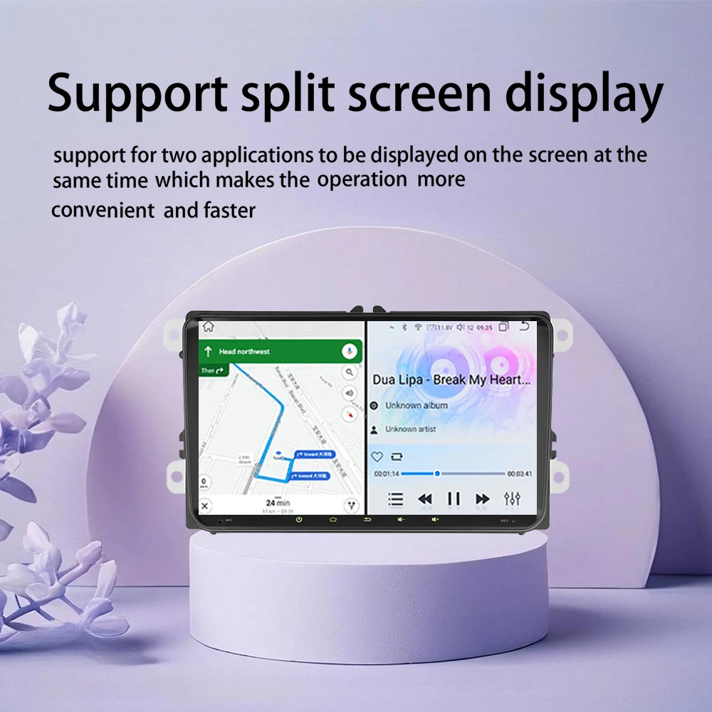 Universal Android13 9 Inch Car Stereo Head Unit CarPlay Bluetooth FM Radio GPS For VW Passat Golf MK5 MK6 Jetta T5 EOS POLO 2Din