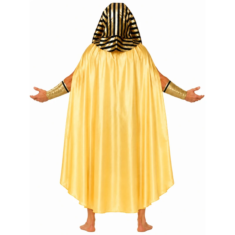 2026 New Arrival King Tut Ancient Cosplay Adult King of Egypt Halloween Fancy Dress Up Mens Egyptian Pharaoh Costume view 4
