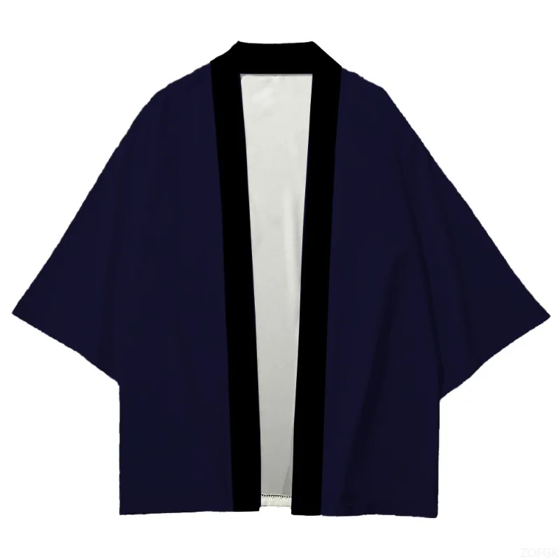 

Japanese Anime Cosplay 3D Printed Uchai Family Men's and Women's Kimono, Japanese Beach Half Sleeved Cardigan
