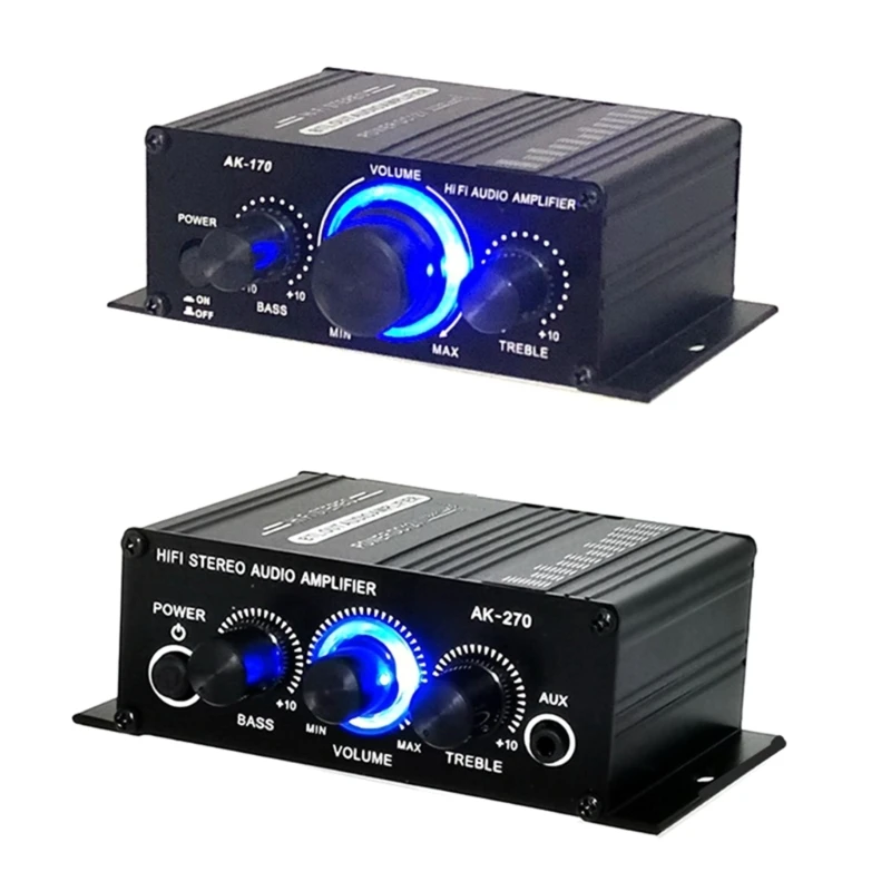 

Digital Stereo Amplifier Channel 2.0 Sound Power Amplifier 20W+20W for Car drop shipping