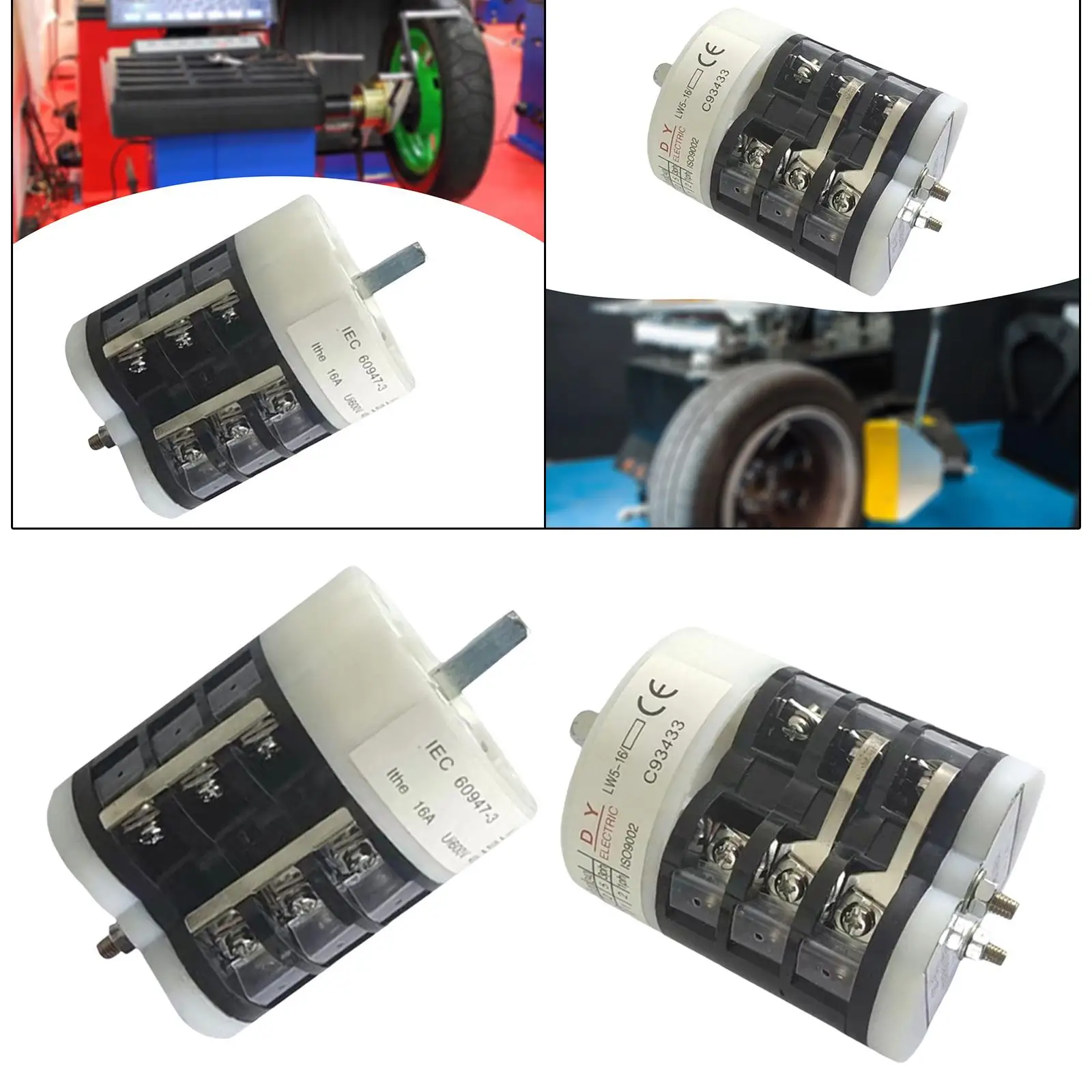 

Tire Changer Motor Forward Reverse Switch PP Material Compact Replacement for Tire Changing Machine Workshop Use