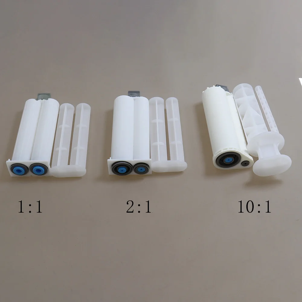 Cilindro in plastica a tubo misto colloidale AB a doppio gruppo 1: 1/2: 1/10: 1 palo di spinta