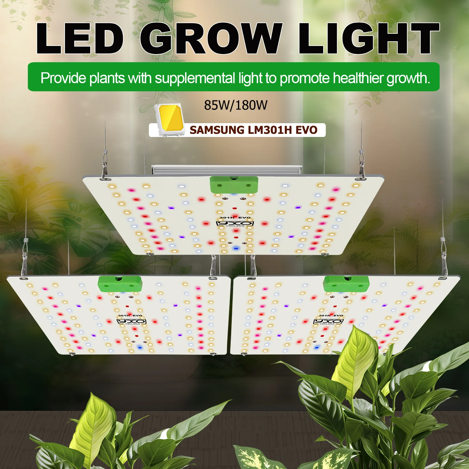 180 واط الطيف الكامل LM301H EVO LED تنمو ضوء 85 واط الكم LED فيتو مصباح للنباتات المائية الدفيئة زهرة الخضار وزهرة #5