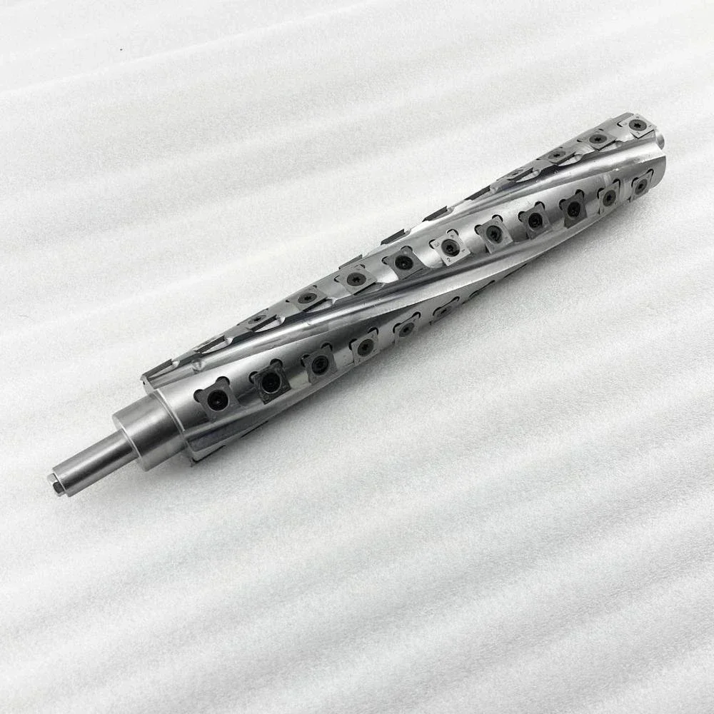 Any Size Custom for Makita planer spindle shaft helical cutterhead for Thickness Planer spiral cutter head