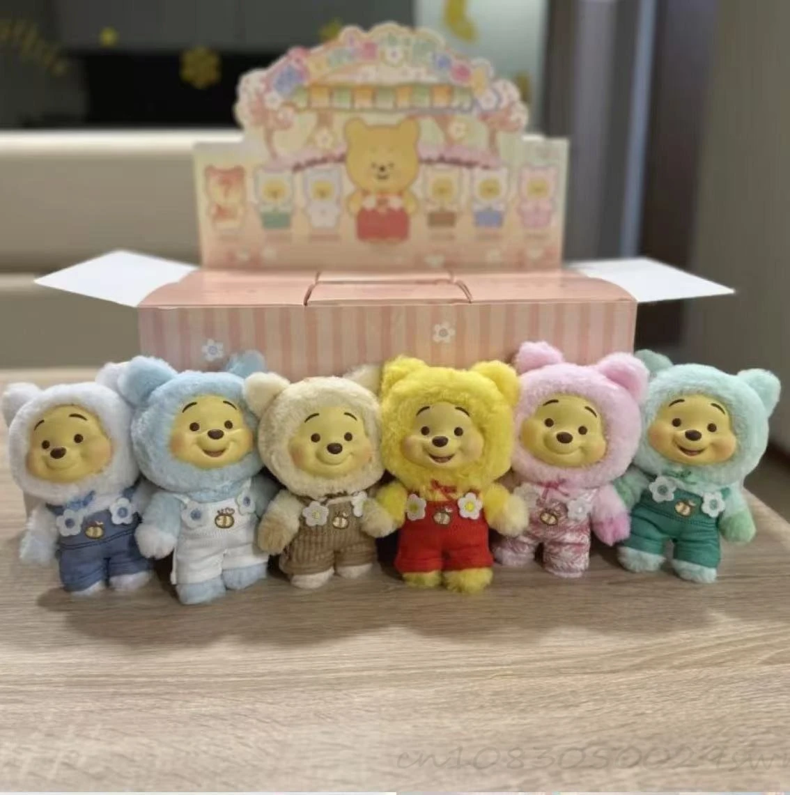 

Hot Winnie the Pooh Naughty Party Vinyl Plush Blind Box Pooh Bear Bag Pendant Mystery Box Surprise Toy Cute Doll Decor Gifts