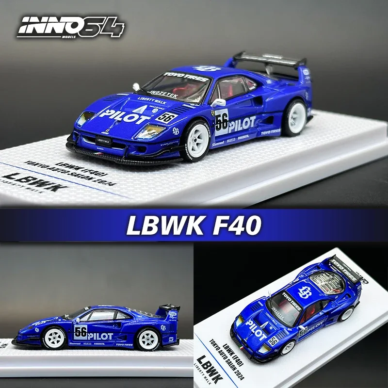 

INNO 1:64 LBWK Ferrari F40 Tokyo Auto Salon 2024 Alloy Diecast Cars Model Toy Collection In Stock