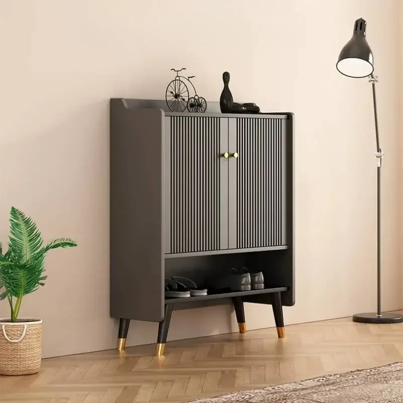 Distinctive Convenient Polished Metal Shoe Cabinet White Tall Industrial Premium Shoe Cabinet Mueble Zapatos Room Furniture