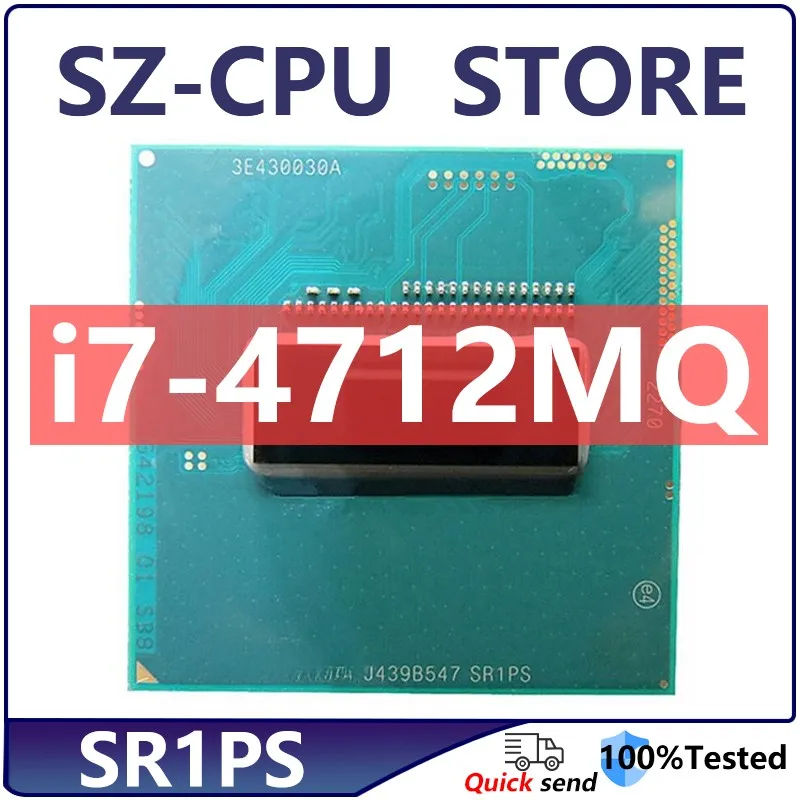 Core i7-4712MQ i7 4712MQ SR1PS 2.30GHz CPU Processor Quad Core Eight Thread 6M 37W Socket G3 / rPGA946B