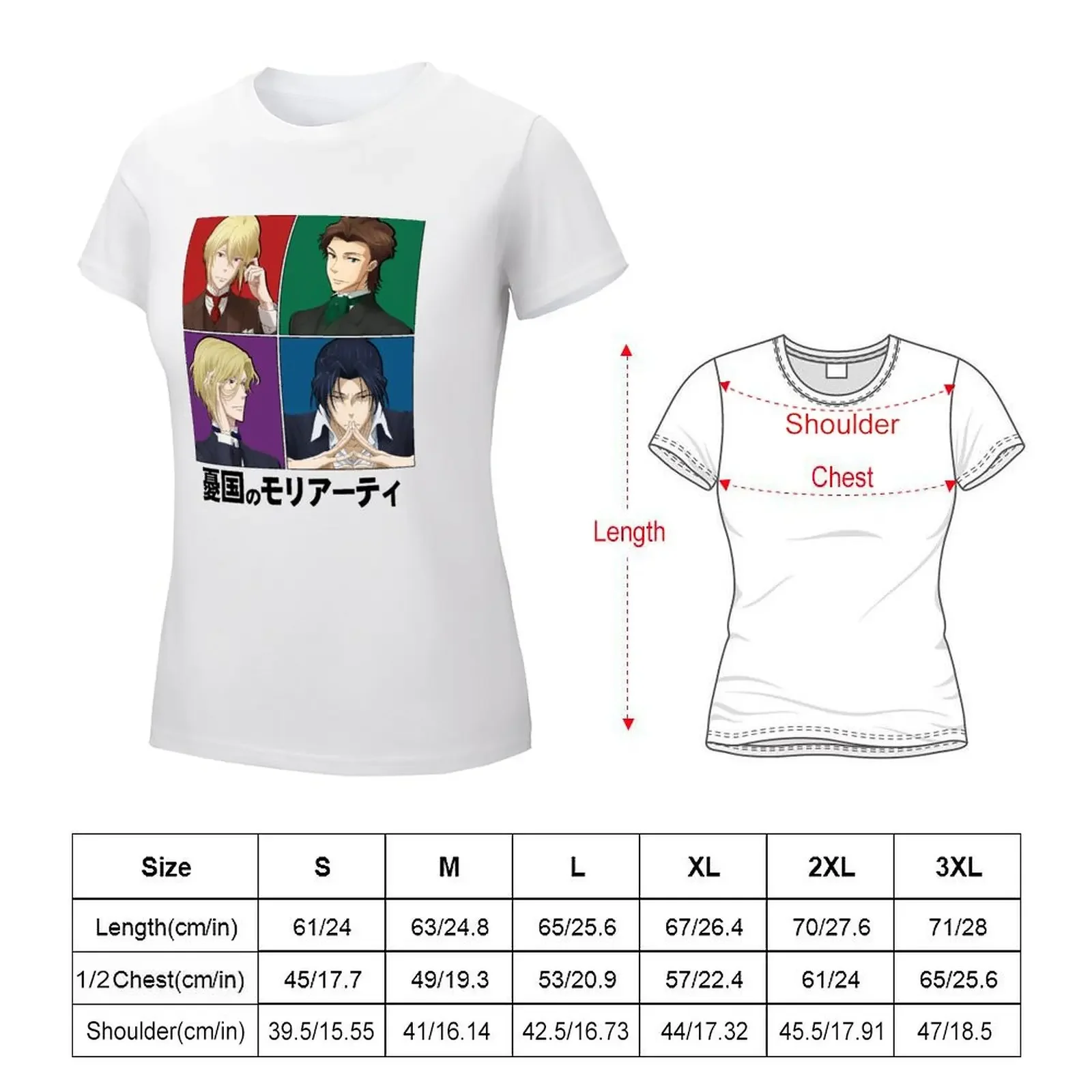 True Moriarty T-Shirt sports fans Blouse anime Female clothing designer clothes Women luxury