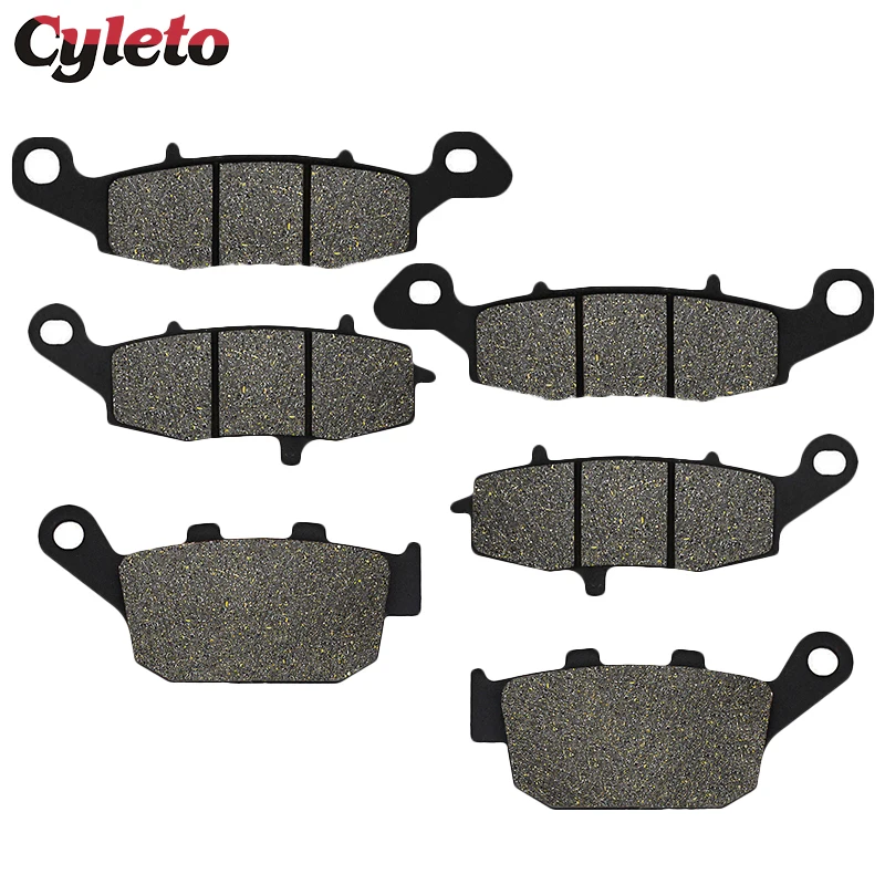 Cyleto Motorcycle Front or Rear Brake Pads for Suzuki SFV650 Gladius SFV 650 2009-2015 SV650 SV 650 ABS Only AL Model 2016-2021