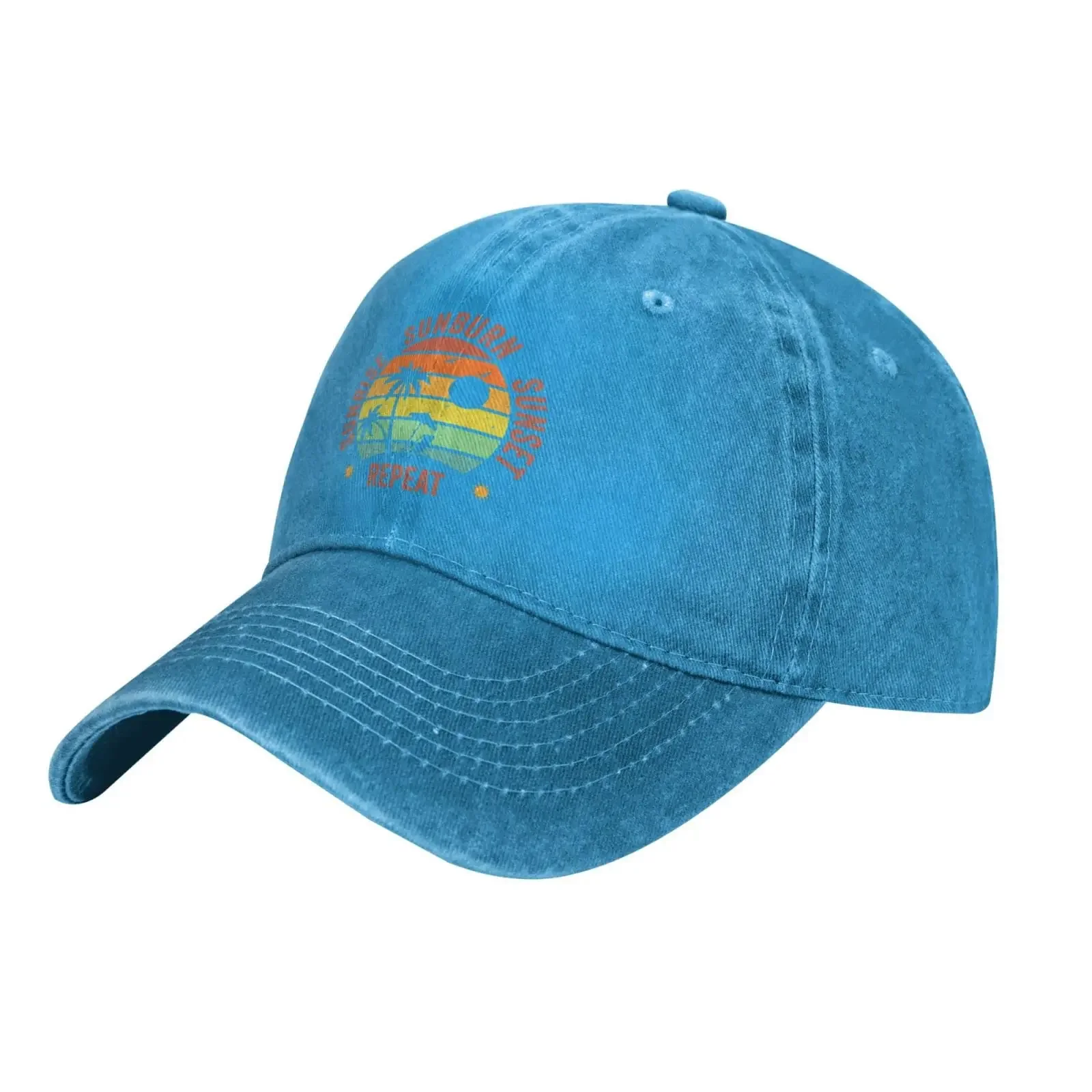 

Sunrise Sunburn Sunset Repeat Cowboy hat Baseball Cap Women Sun Hat Men Dad Hat Trucker hat