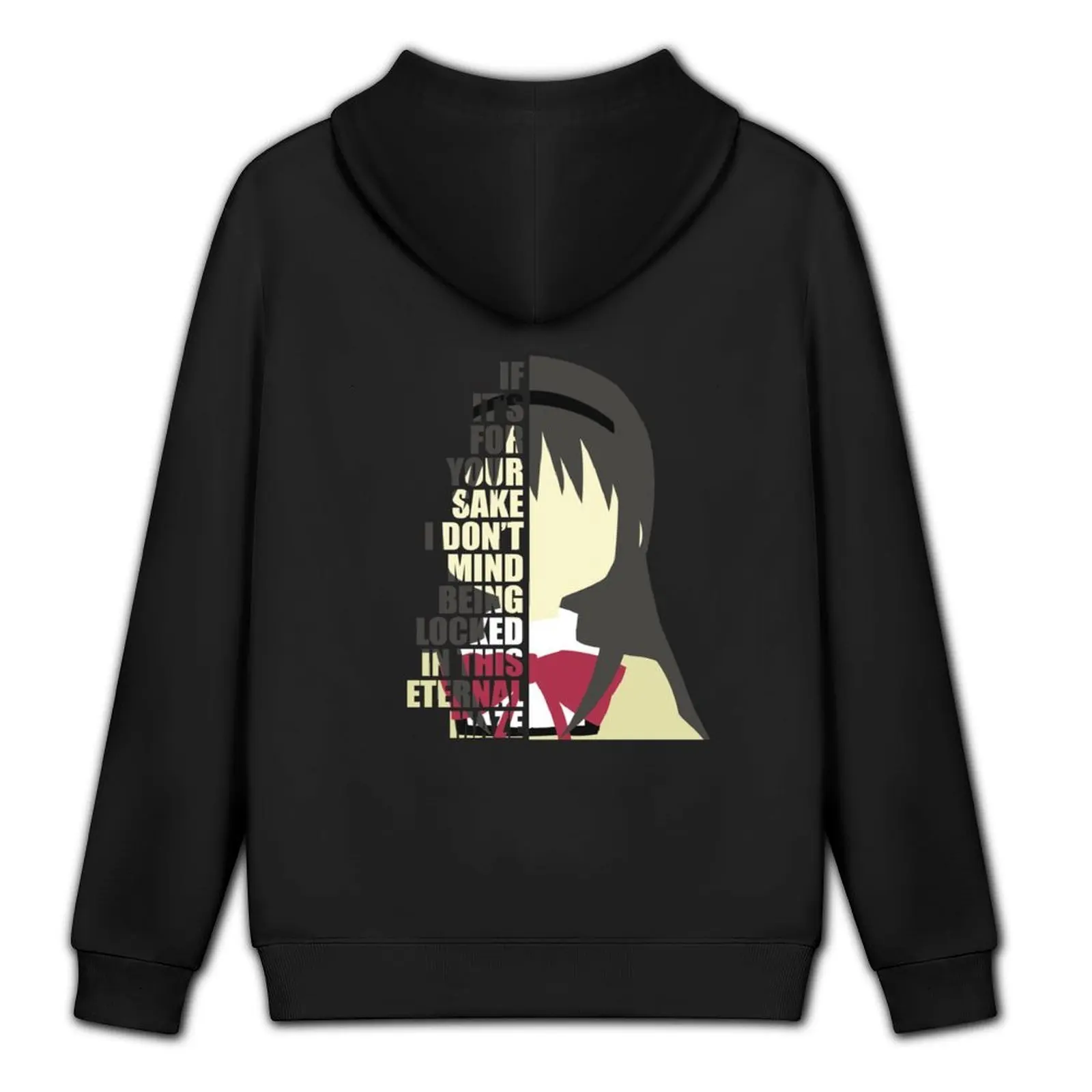 Madoka Magica - Homura Quote Hoodie men clothing men clothes anime clothing men's sweat-shirt set hoodie man