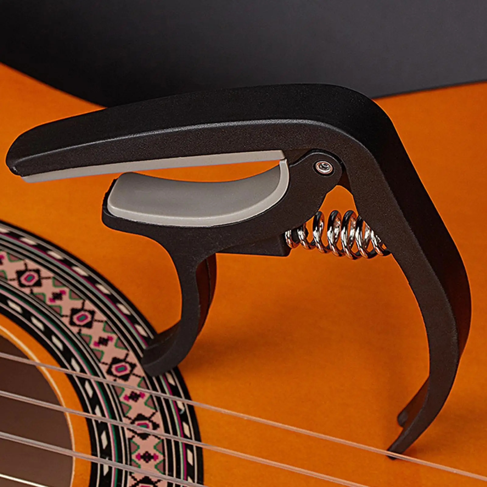 Folk Guitar Clamp Multifunctional Spring Action Grabber Clip Electric Guitarra Tuning Clamp Musical Instrument Accessories