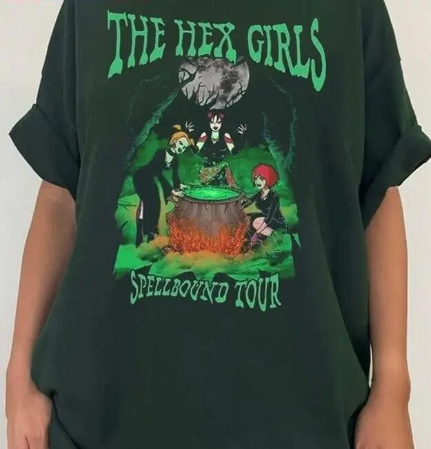 Hex Girls T Shirt Rock Band Music Green Color Classic Style Te7986