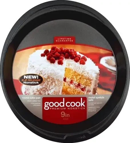 

Everyday Nonstick Steel Round Cake Pan, 9", Gray