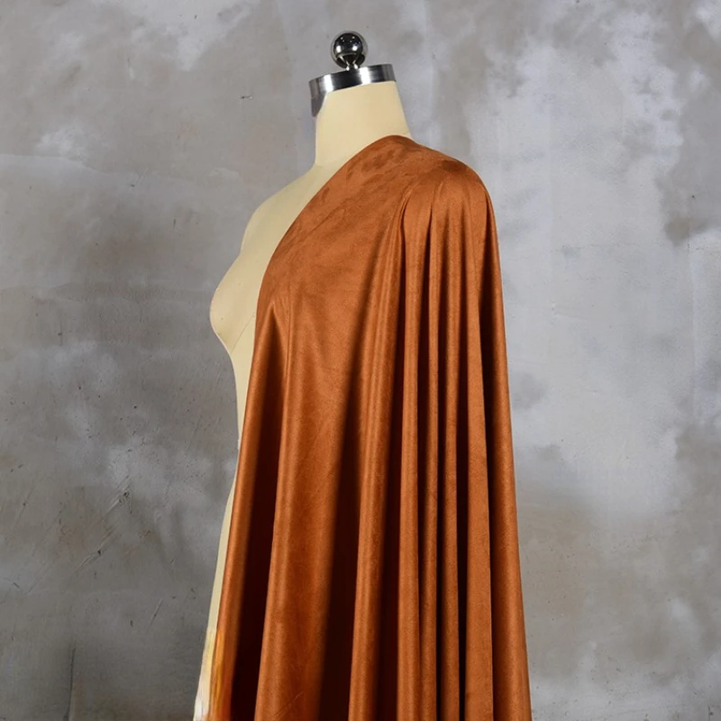 Frosted Suede Fabric Super Soft Ultra-fine Clothing Designer Cloth Apparel for Diy Sewing Pure Polyester Material