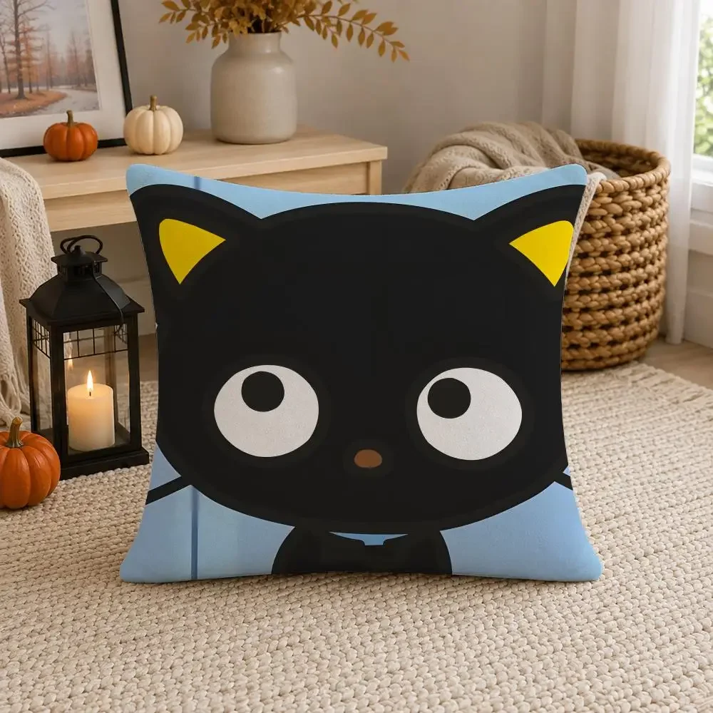 Character Chococat Cushion Cover Soft Fluffy Short Plush  Pillow Case Home Decor view 6