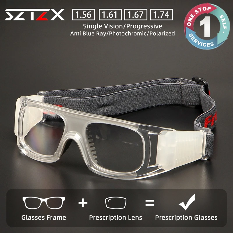 SZTZX Adjustable Sporty Anti-Collision Durable Prescription Glasses Anti Blue Light Myopia Glasses Progressive Reading Eyewear
