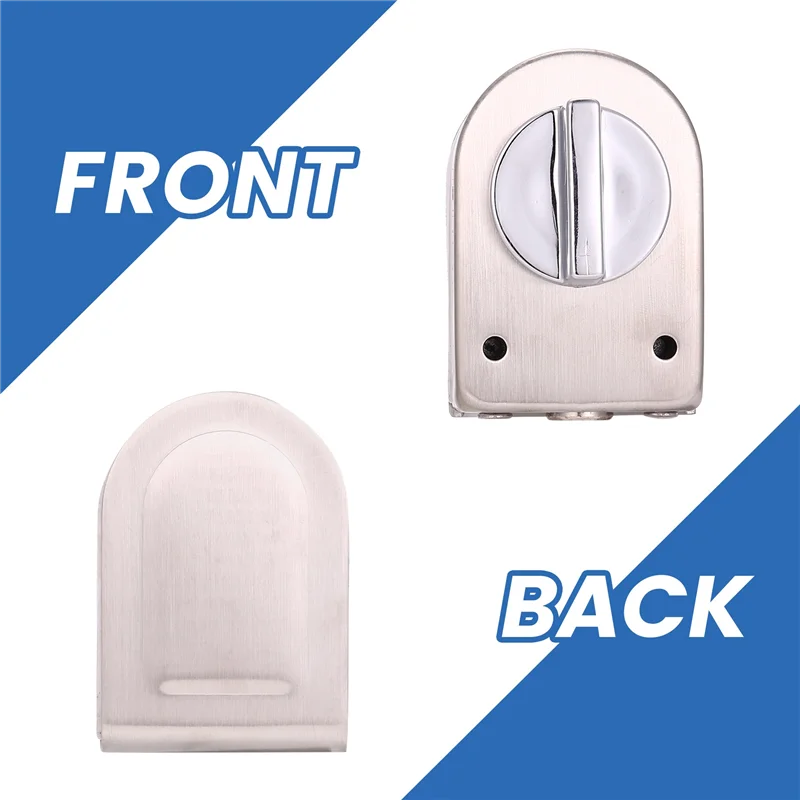 

Glass Sliding Door Latch Lock Non-Apertured Stainless Steel Glass Door Lock For Shower Room Bathroom Accessories