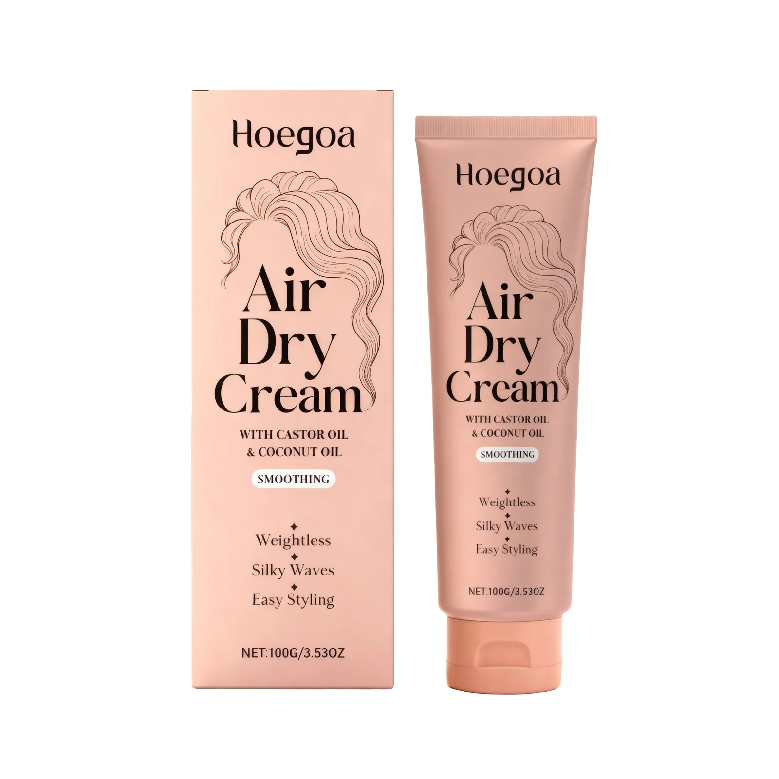 Curly Hair Styling Cream Prevent Dryness Enhances Natural Curls Frizz Control Hydrating Nourishing Shiny Fluffy Defining Cream
