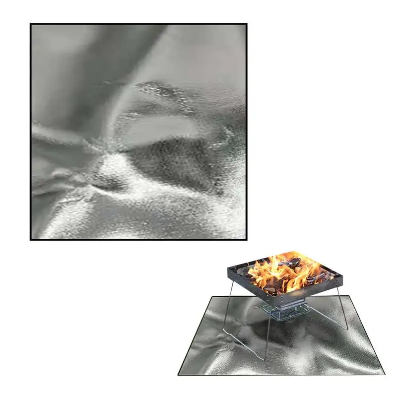 

Fire Retardant Mat Fiberglass Kitchen Heat Mat Folding Heat Insulation Pad Fiberglass Fire Blanket For Picnic Barbecue 100x100cm