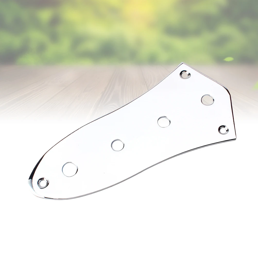 

Bass Guitar Accessories 4-hole Iron Plate Vintage for Ordinary Silver