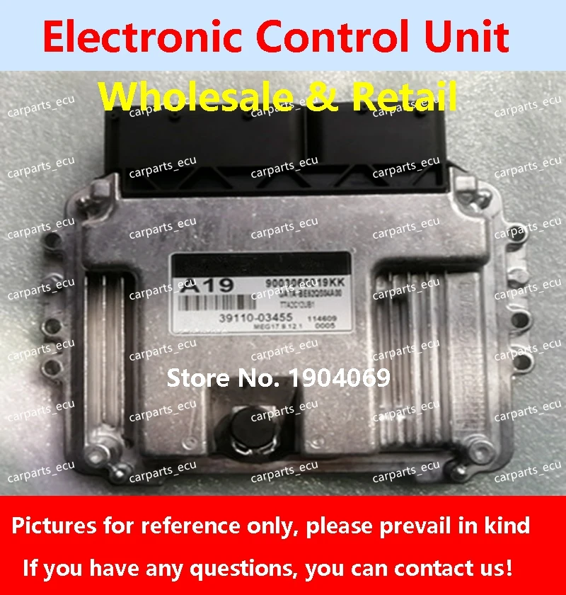 

39117-04070 E70 ECU 39111-03292 BE59 39112-04510 Engine Computer Control Module MEG17.9.12.1 Fit For 39110-03455 A19