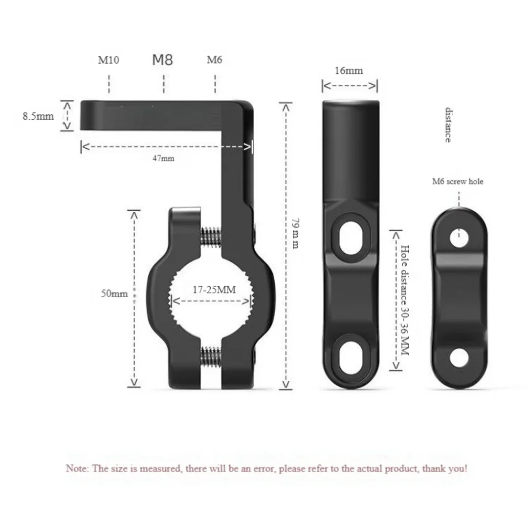 1/2pcs Car & Motorcycle Headlight Clip Bracket Kit, Universal for Truck, Car, ATV, Motorcycle LED Work Light Pole Installation