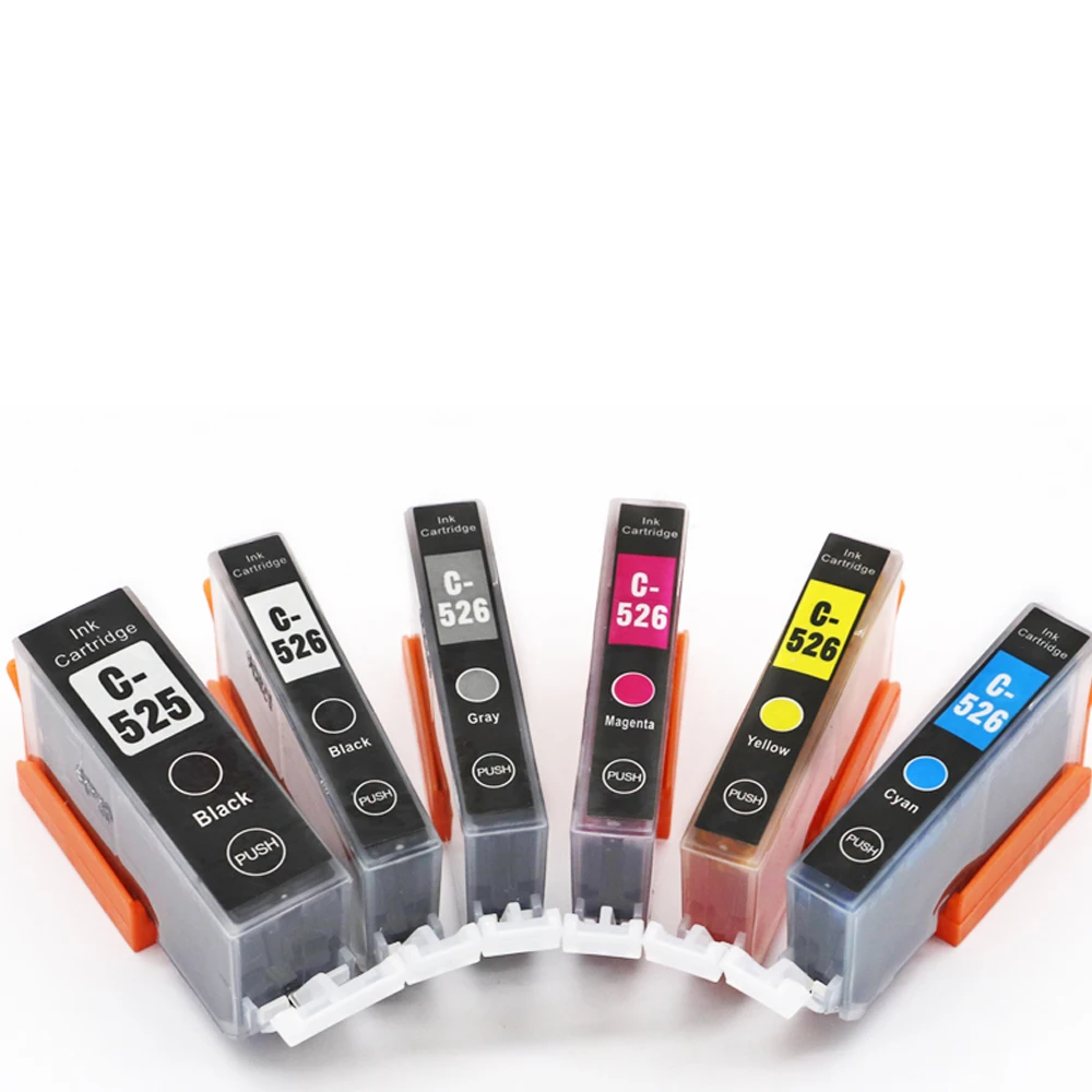 PGI525 PGI 525 CLI-526 PGI-525 PGI-525XL Ink Cartridges For Canon Pixma MG-5150 MG-5250 MG-5350 MG-6150 Printer