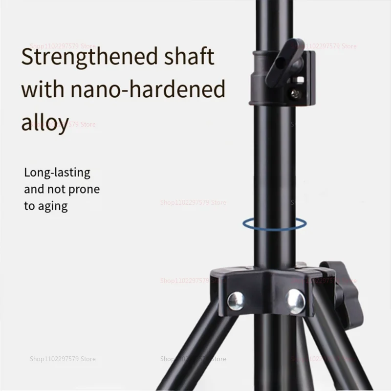 حامل مصباح التصوير الفوتوغرافي، حامل ثلاثي القوائم لغرفة البث المباشر من الفولاذ المقاوم للصدأ معزز بفلاش كبير الحجم يملأ الضوء المباشر