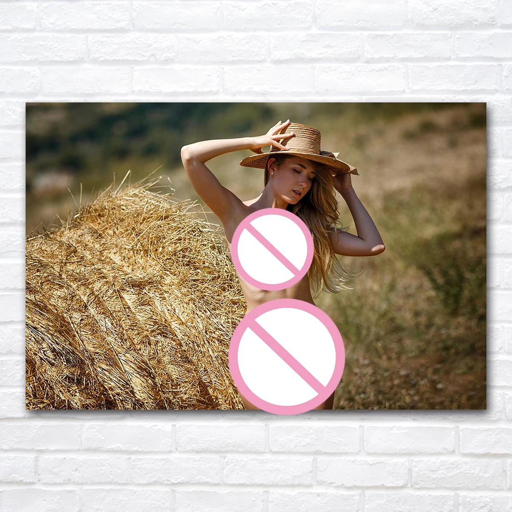 Beautiful Blonde Woman Photo Beauty Poster Unframed Wall Art Canvas Paintings Prints for Home Bedroom Decor