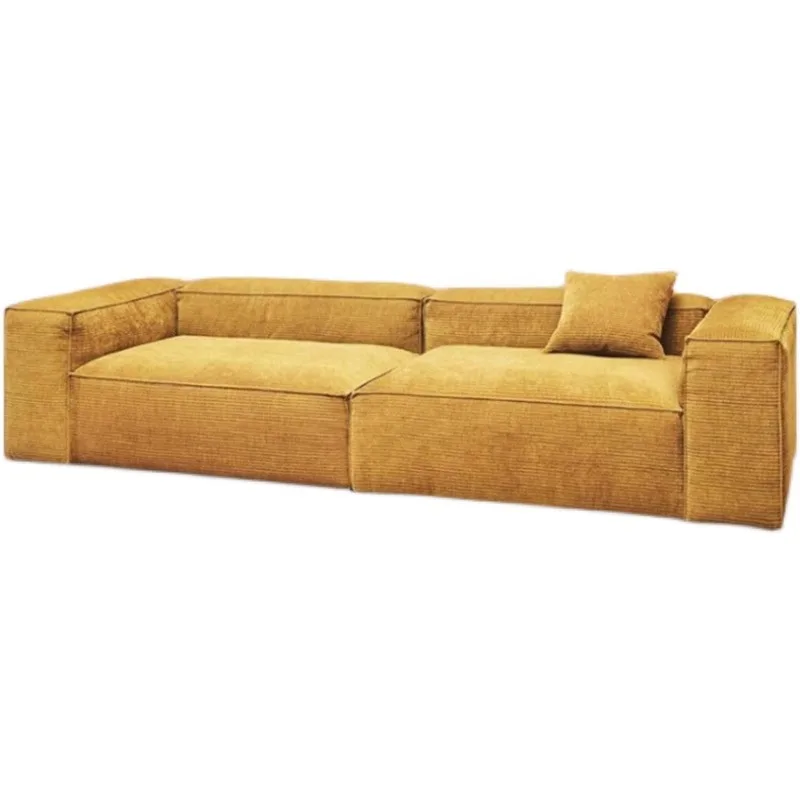 

Cross-border corduroy fabric sofa living room rental bedroom double sofa simple style modern small apartment sofa