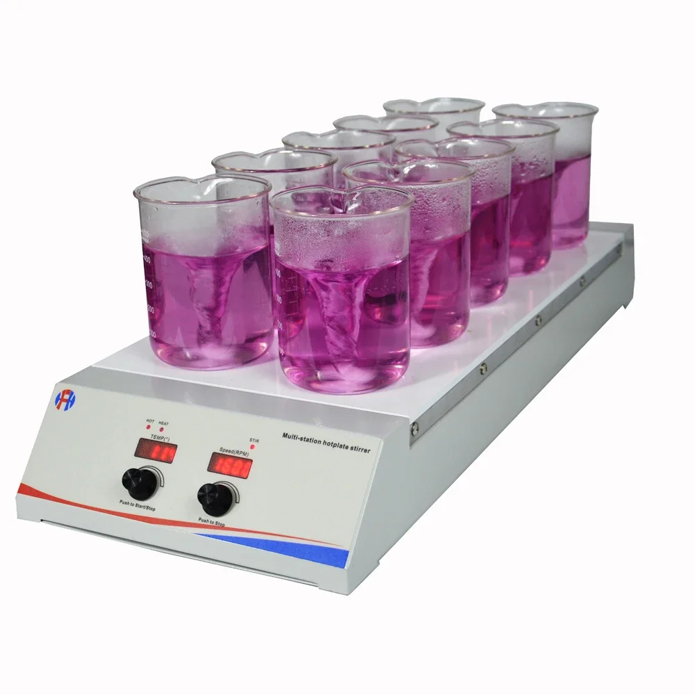 

Manufacturer supplies Chemical Heating Plate Magnetic Stirrer HSHA-10D Laboratory Multi-position Magnetic Stirrer