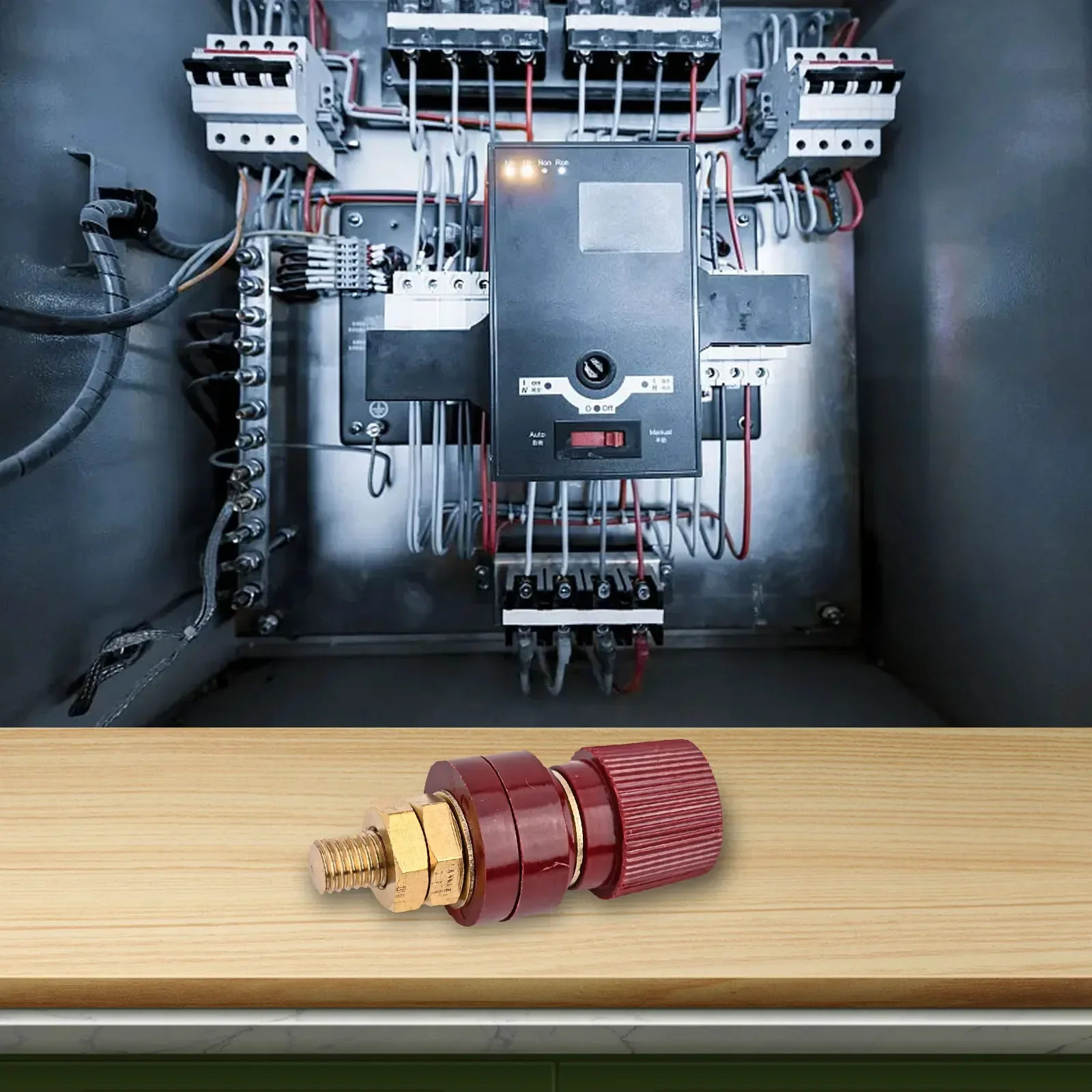 1pcs 200A Binding Post M8 Thread 555 Type Brass Binding Post High Current Binding Post For Welding Machine Accessories