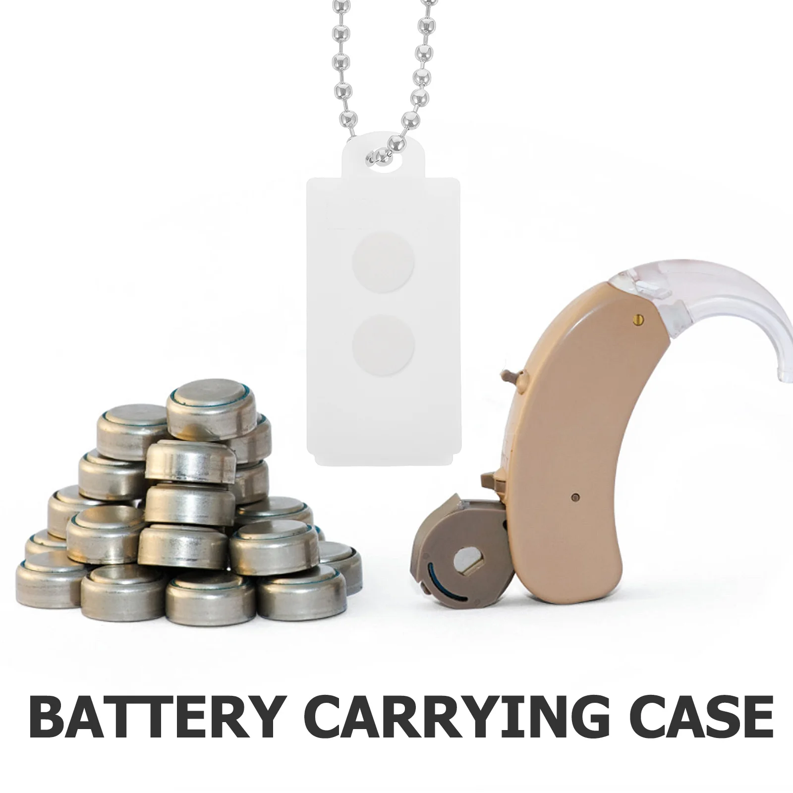 

5pcs Storage Box Button Cell Holder With Keychain Travel Case For Batteries Space Saving Design