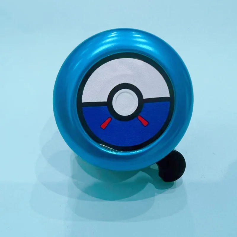 Niedliche Pokemon Pokeball Fahrradklingel, 5x5cm Metall-Fahrradglocke, Laute Sicherheitsklingel für Kinder und Erwachsene, Fahrradzubehör Geschenk