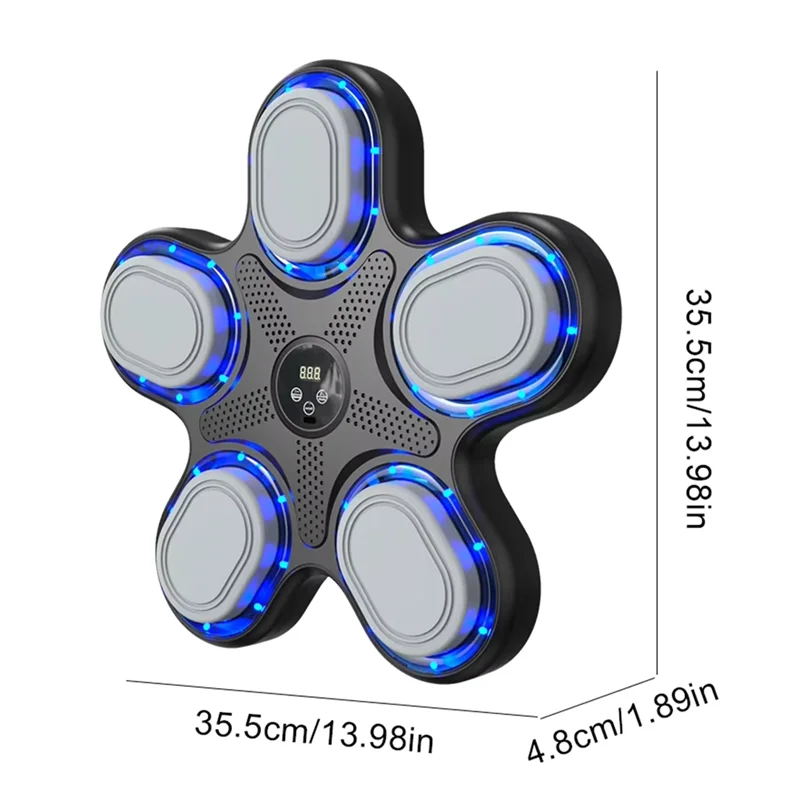 Smart Music Boxing Machine Interactive Home Indoor Workout Equipment For Adults With LED Wall Mounted Display Training Equ