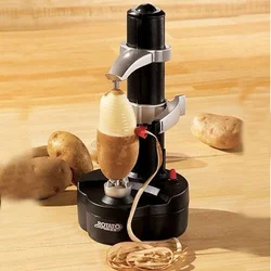 1pc Electric Apple Peeler Cutter Slicer Fruit Potato Peeler Automatic Battery Operated Machine Easy-to-use Kitchen Tool Utensil