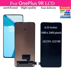 6.55''AMOLED For OnePlus 9R For 1+9R LE2101 LE2100 LCD Display Touch Screen Digitizer Assembly Replacement