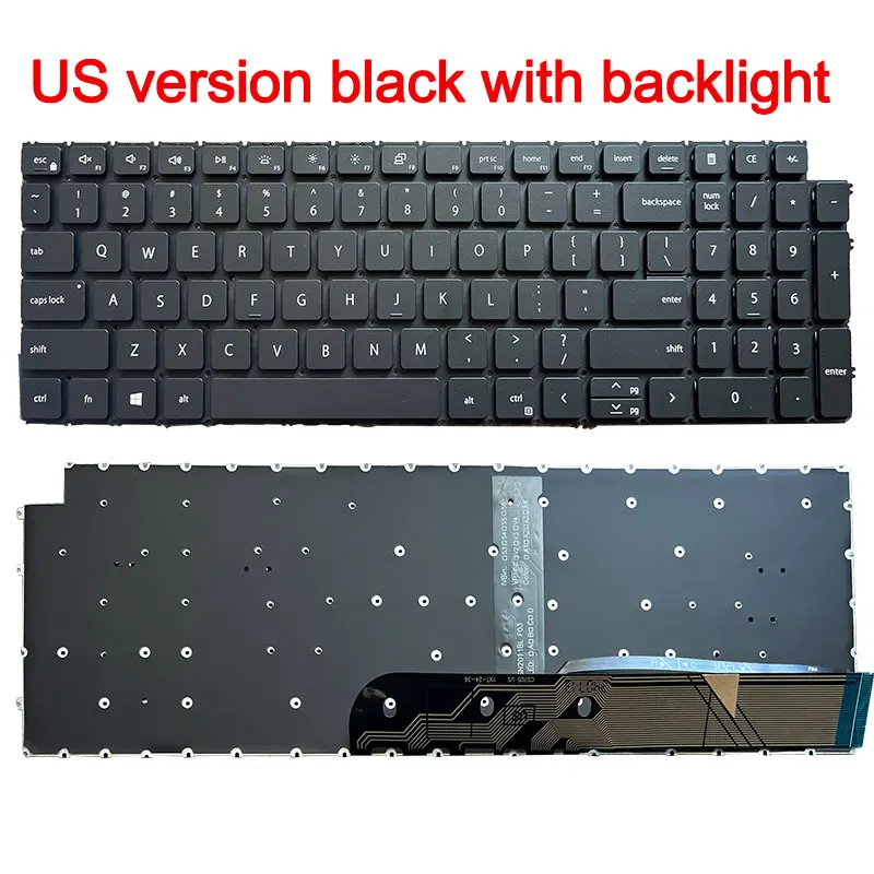 Klawiatura RU/US/SP do Dell inspiron 5505 5501 5502 5511 5510 7500 7501 15 5515 7510 16 Plus 7610 inspiron 15 3511 3515 3525 3510 — zdjęcie produktu 4